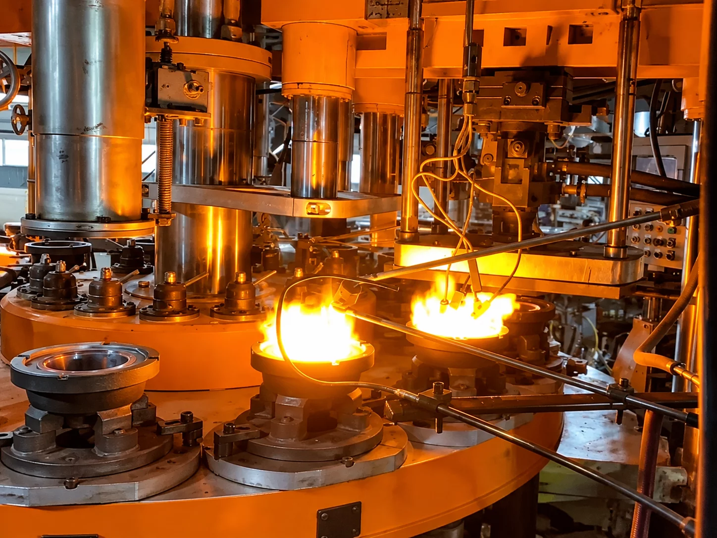Glass production process
